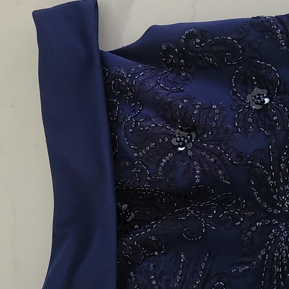 TERANI Wedding gown long off shoulder dress - Picture 8 of 15